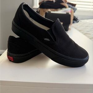 Vans Classic Black Canvas Slip-Ons